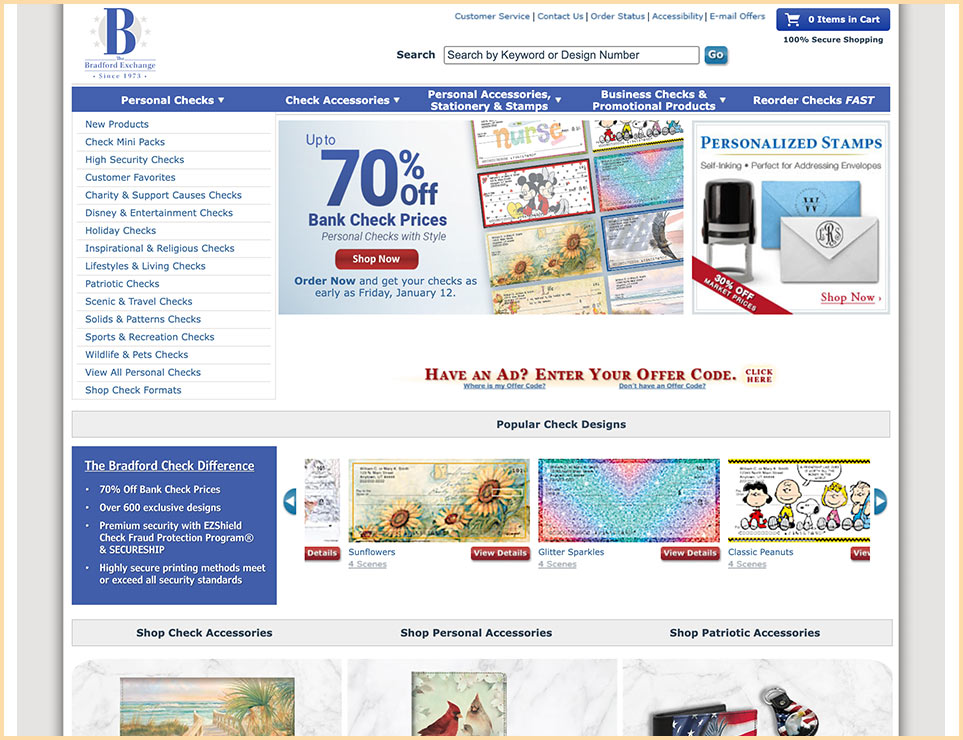 Bradford Exchange Checks